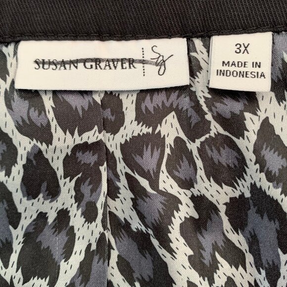 SUSAN GRAVER Cotton Twill Zip Front Jacket - Picture 4 of 5